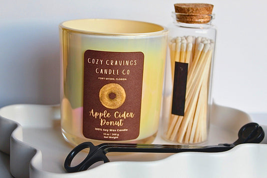 Apple Cider Donut 100% Soy Wax Candle
