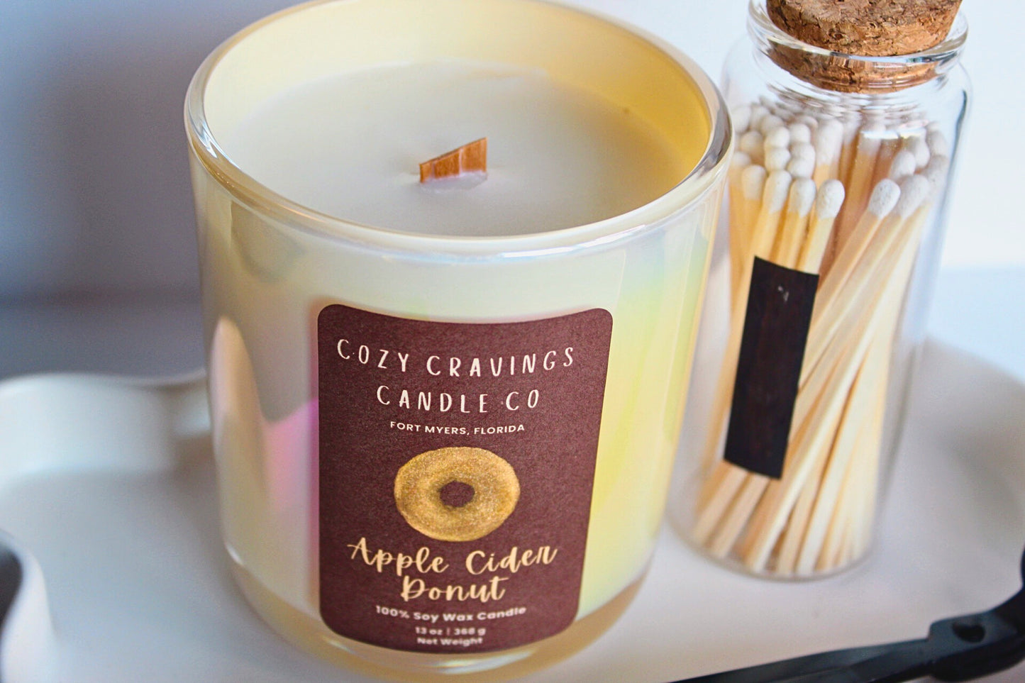 Apple Cider Donut 100% Soy Wax Candle