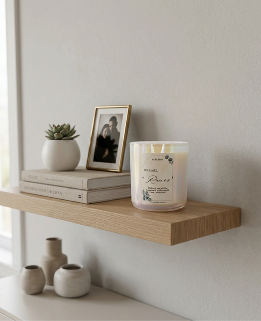 Custom Wedding Keepsake Candle