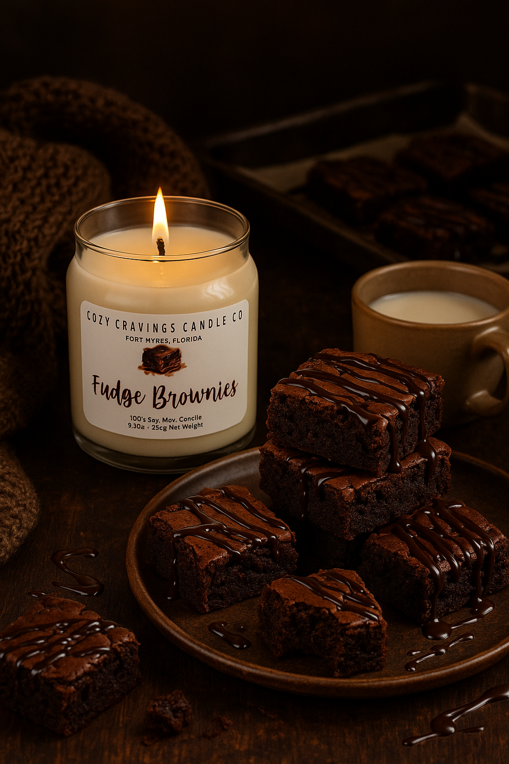 Fudge Brownies 100% Soy Wax Candle