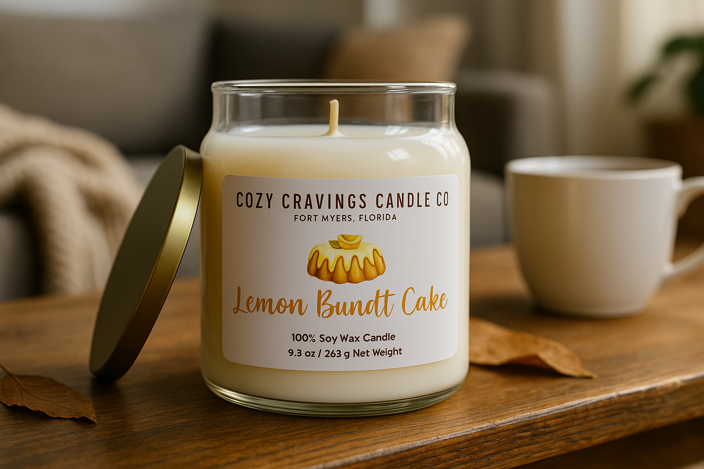 Lemon Bundt Cake 100% Soy Wax Candle