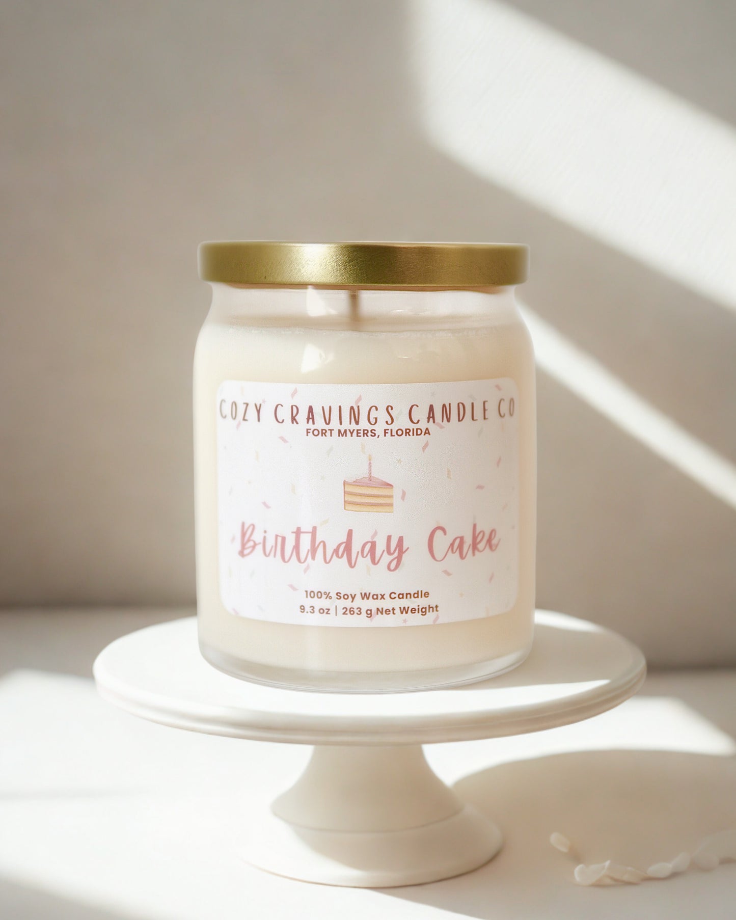 Birthday Cake 100% Soy Wax Candle