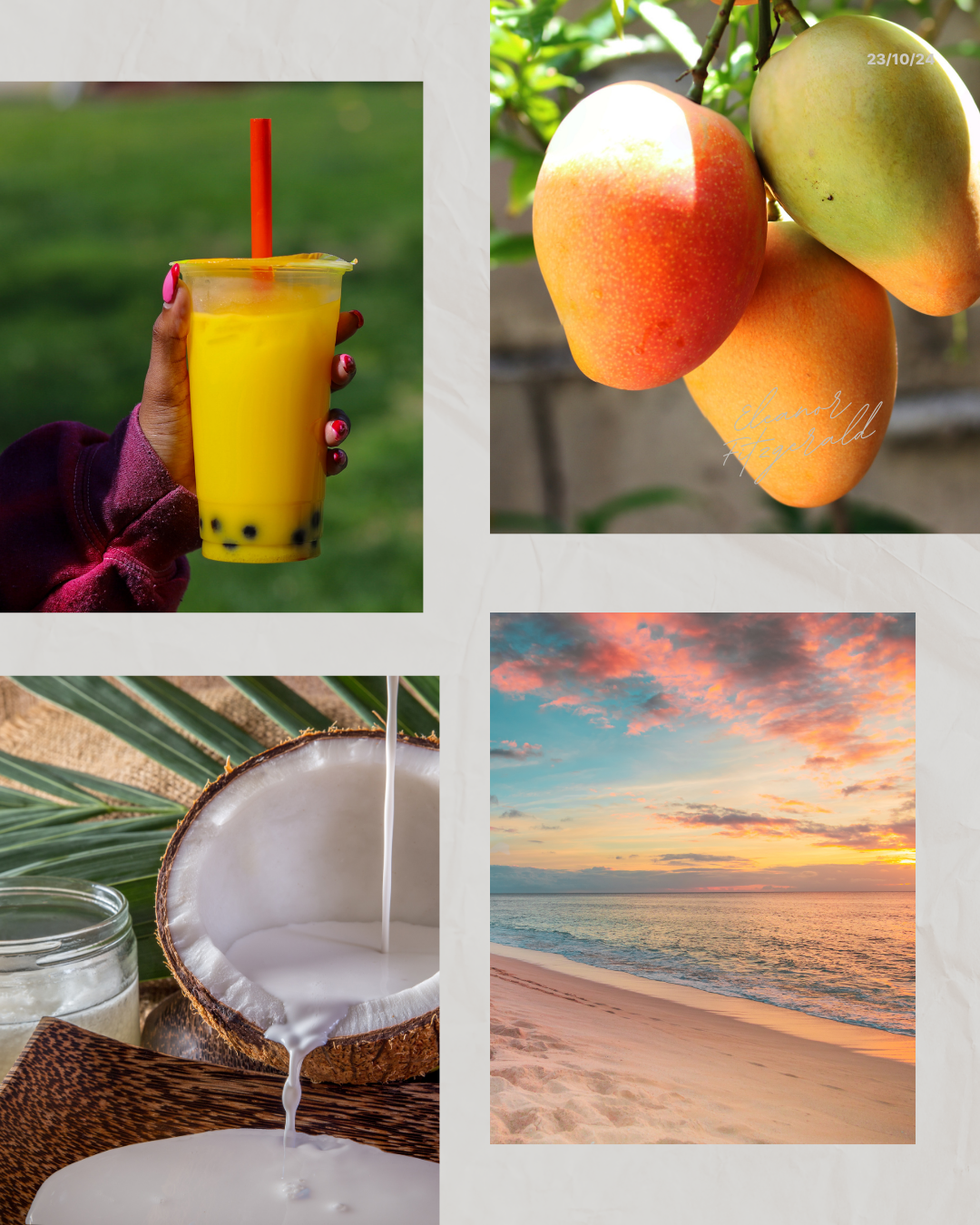 Mango Colada Boba 100% Soy Wax Candle