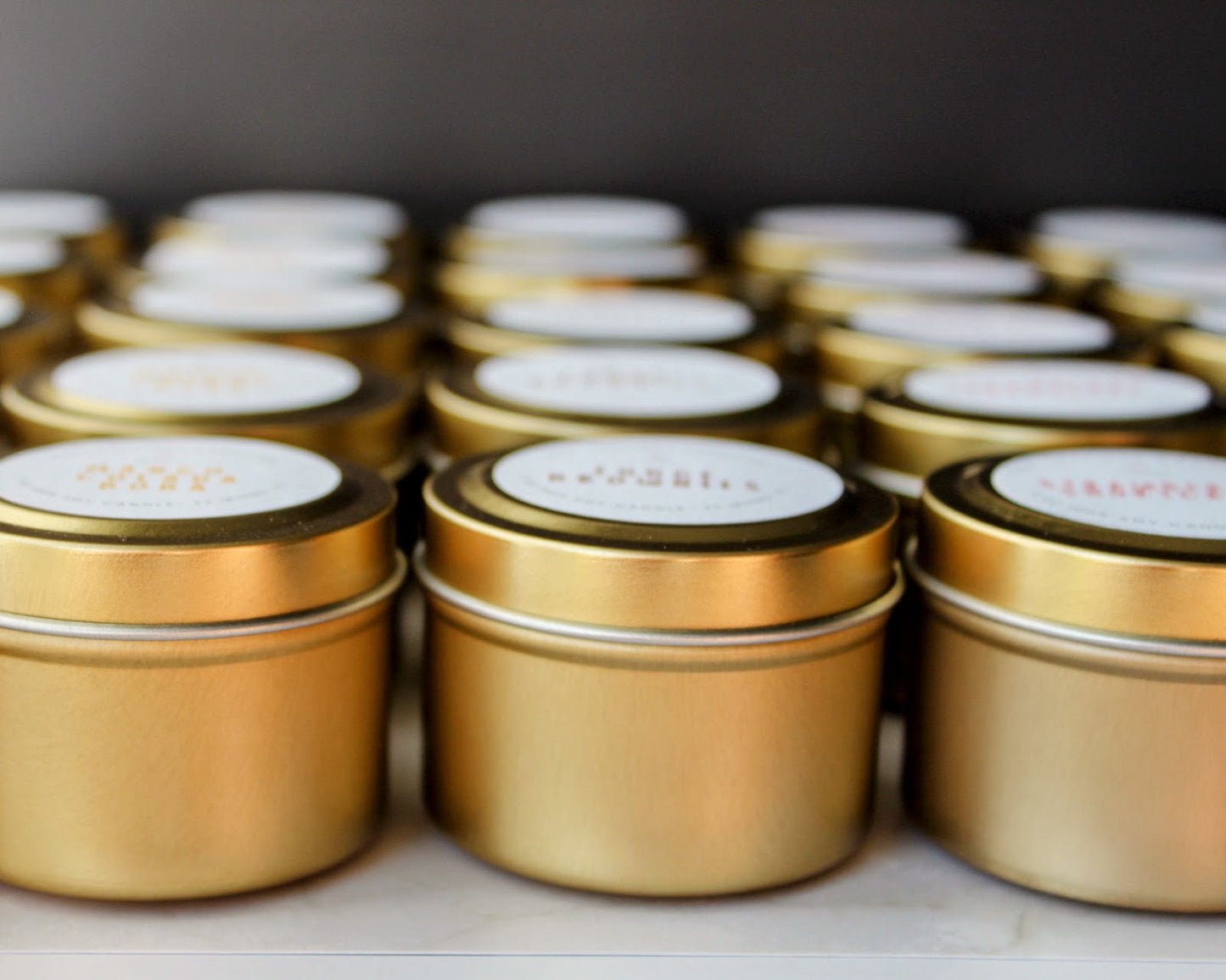 Custom Mini Candle Favors – 2oz Personalized Soy Candles for Weddings, Bridal Showers & Events
