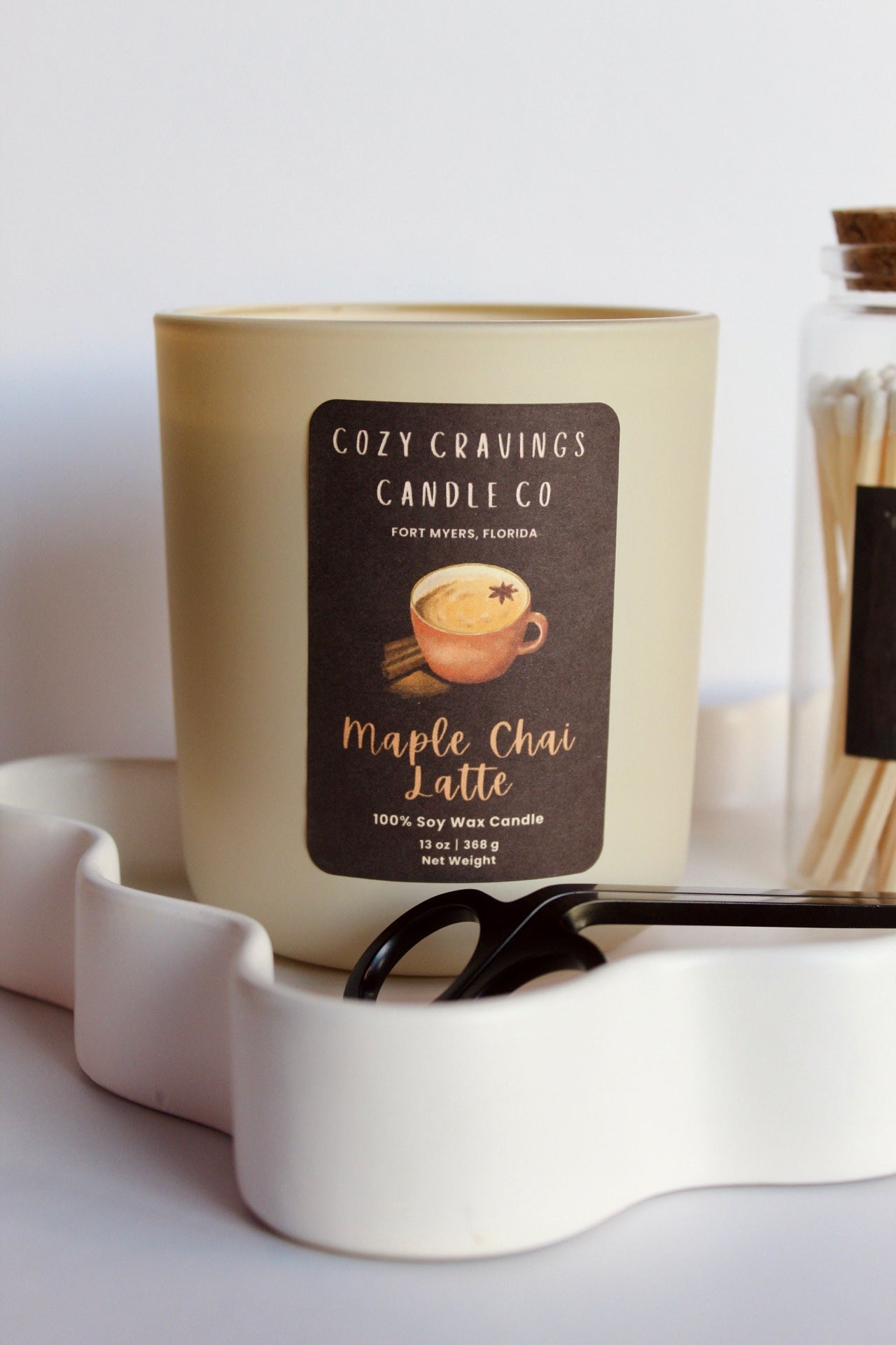 Maple Chai Latte 100%  Soy Wax Candle