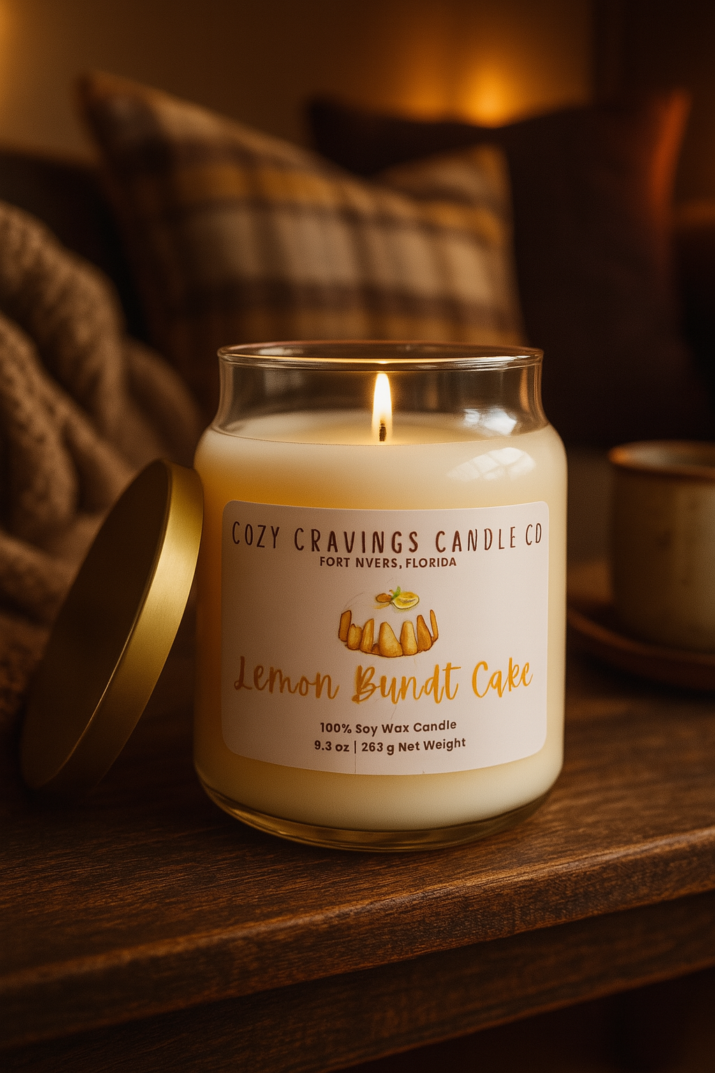 Lemon Bundt Cake 100% Soy Wax Candle