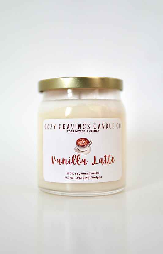 Vanilla Latte 100% Soy Wax Candle