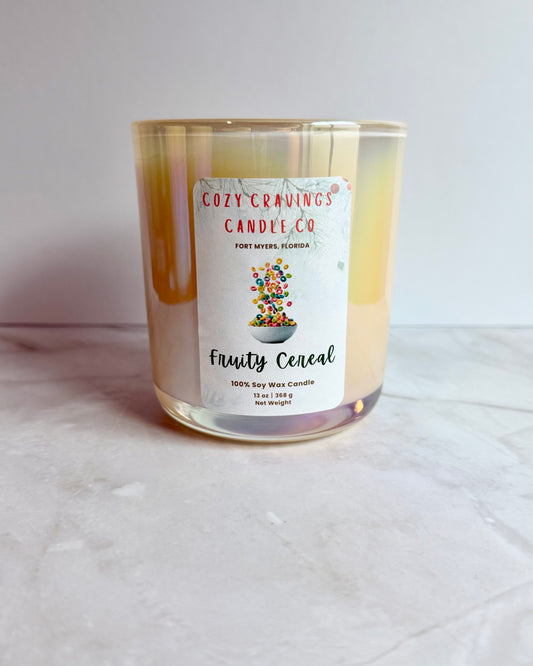 Fruity Cereal 100%  Soy Wax Candle