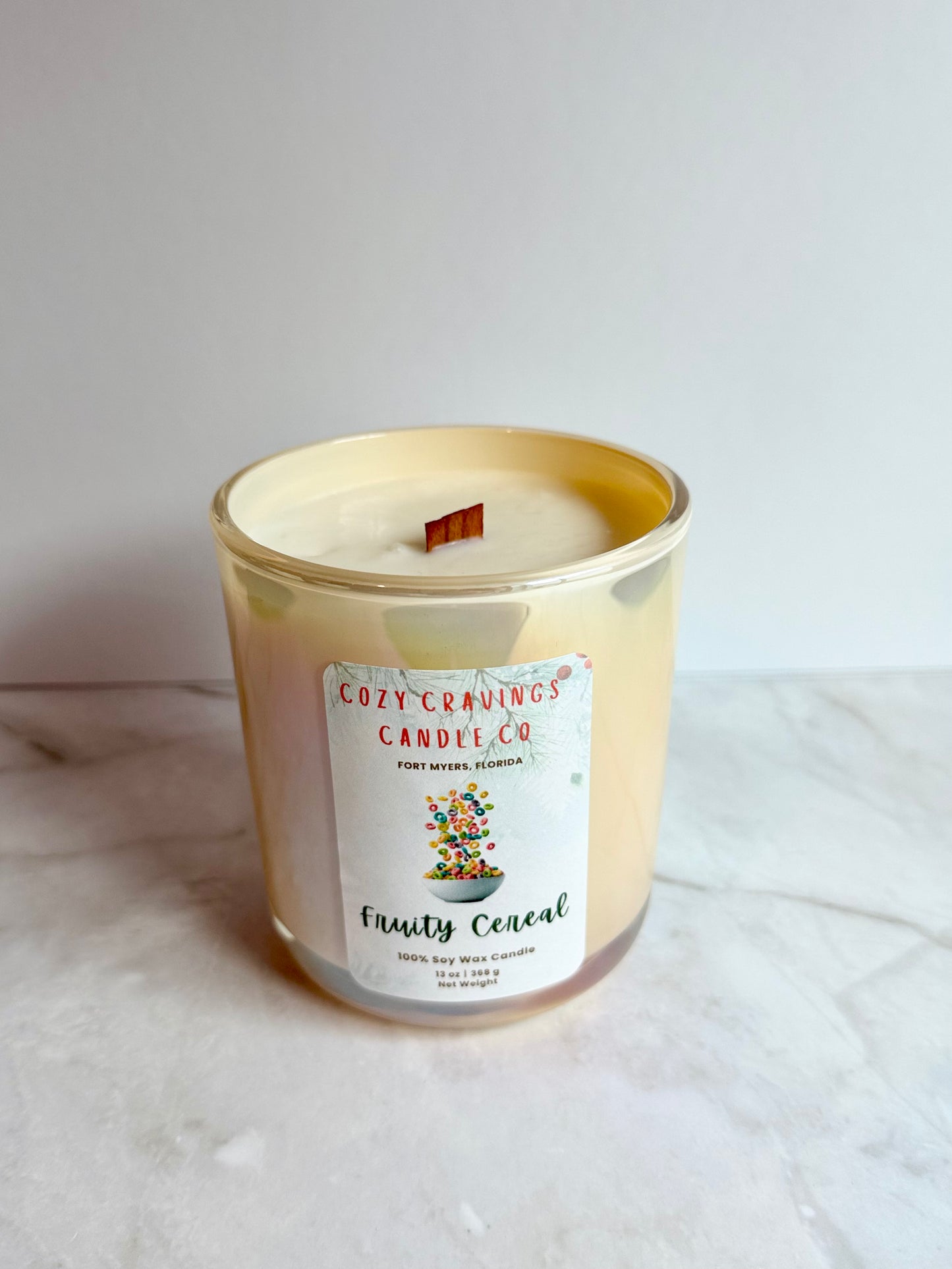 Fruity Cereal 100%  Soy Wax Candle