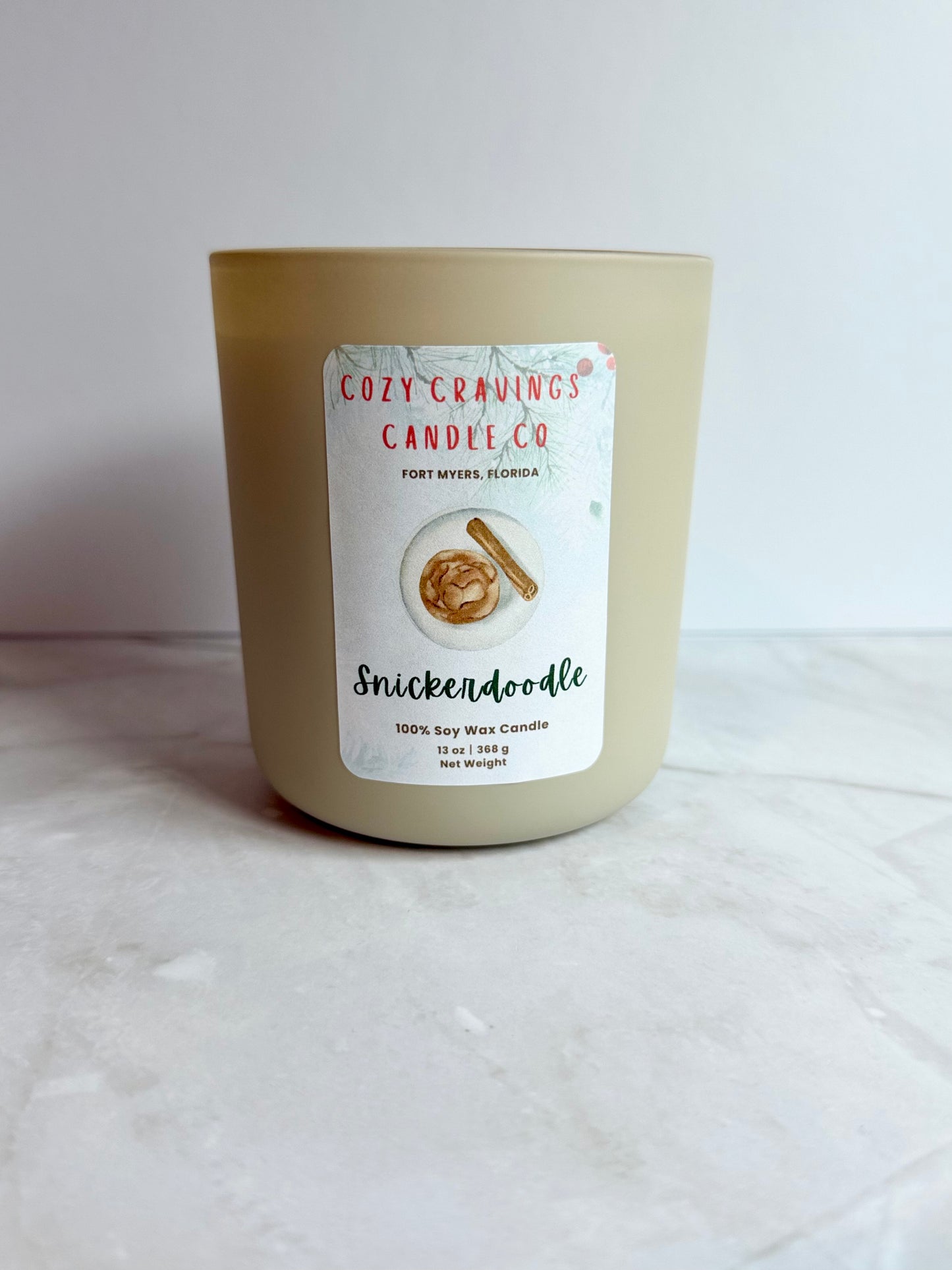 Snickerdoodle 100%  Soy Wax Candle