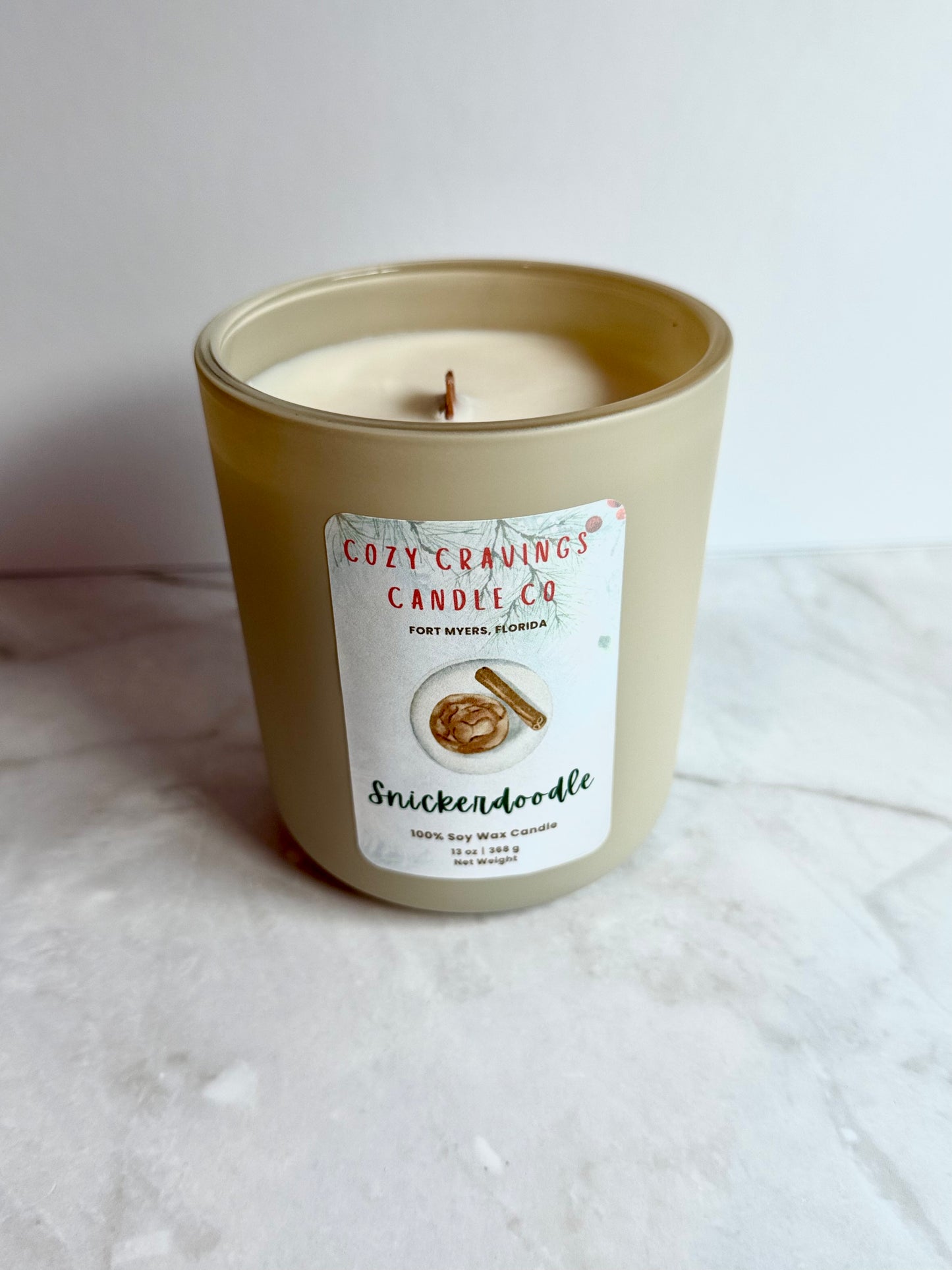 Snickerdoodle 100%  Soy Wax Candle