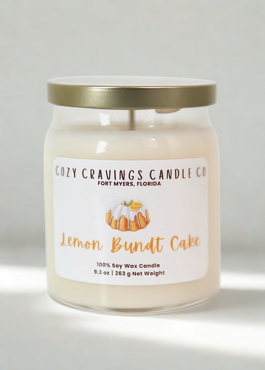 Lemon Bundt Cake 100% Soy Wax Candle