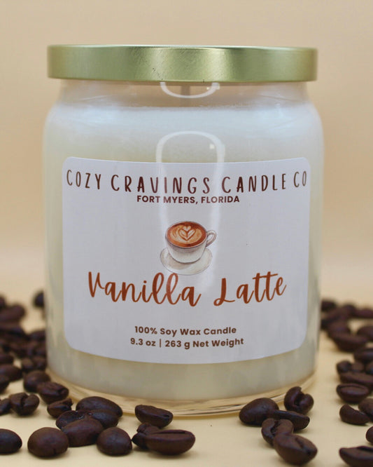 Vanilla Latte 100% Soy Wax Candle